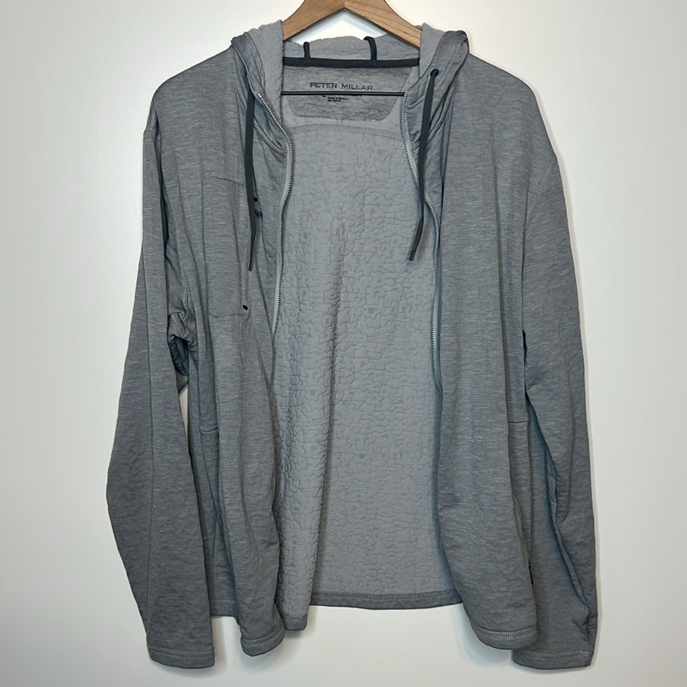 Peter Millar Active Performance Zip Up Hoodie Lar… - image 3